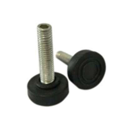 JPL009 round shape screw type plastic swivel adjust feet