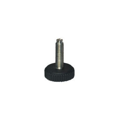 Round shape screw type plastic swivel adjust foot